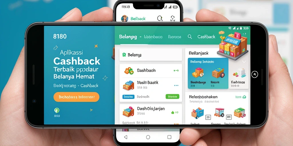Tampilan aplikasi Cashback 8180 dengan penawaran menarik.