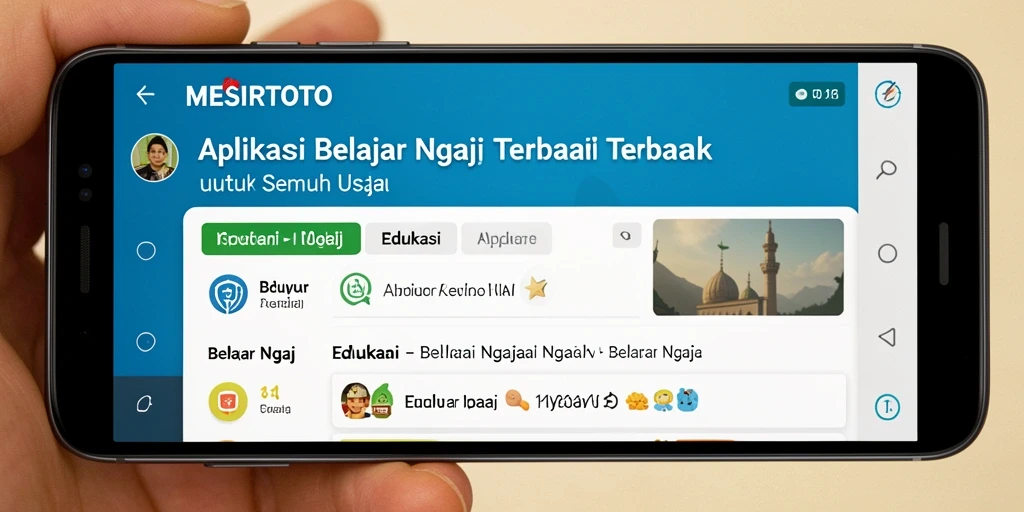 Tampilan antarmuka aplikasi MESIRTOTO yang ramah pengguna.