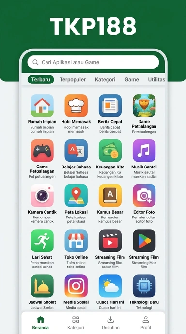 tkp188 – Katalog Aplikasi Populer & Kanal Uji Terbaik Indonesia